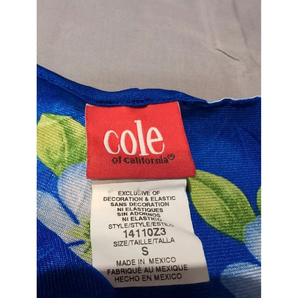 Cole of California Floral Print Lounge‎ Pants Blue Women's Size S